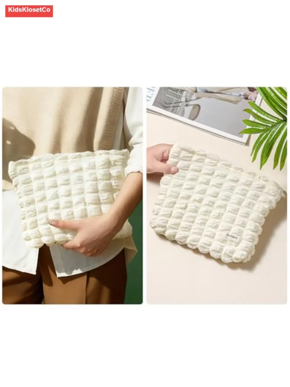 Large Capacity Canvas Makeup Bag Travel Cosmetic Organizer Zipper Pouch
